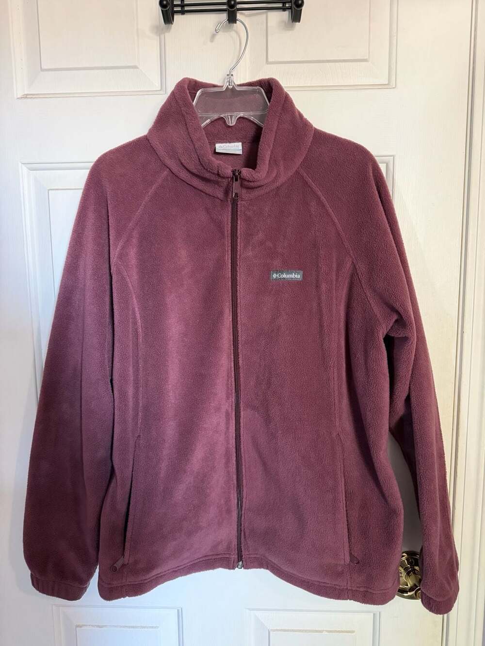 Columbia Benton Springs Full Zip Fleece Jacket Size 2X Purple